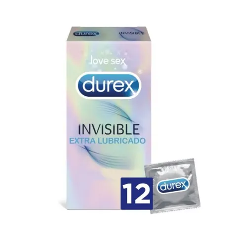 Durex profilactico invisible lubric 12ud. – imagen 1