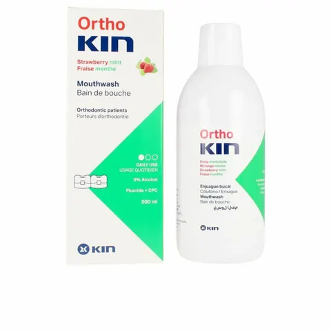 Kin Mundwasser mit Erdbeer-Menthol 500 ml – Bild 1