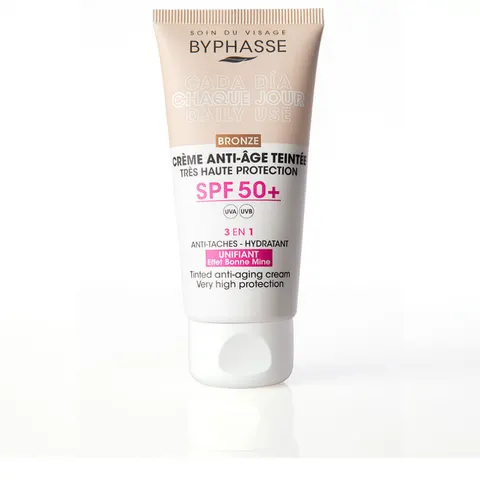 Byphasse Crema Viso antietà con colore SPF50+ #bronzo – immagine 1