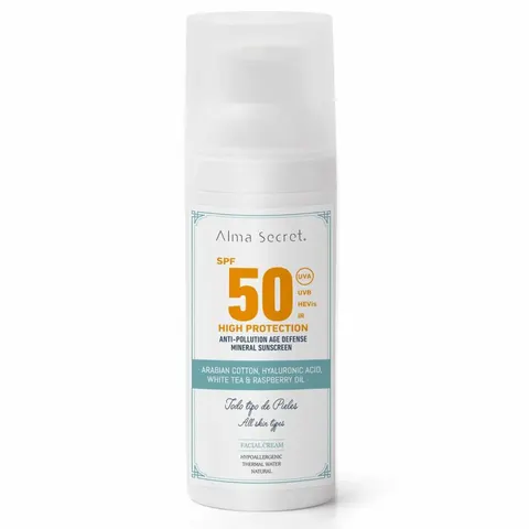 Alma Secret Protector Solar Facial Spf50+ 50 ml – imagen 1