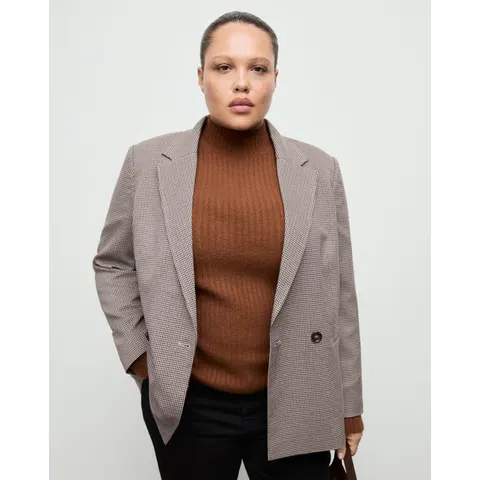 Mango Houndstooth Blazer – image 1