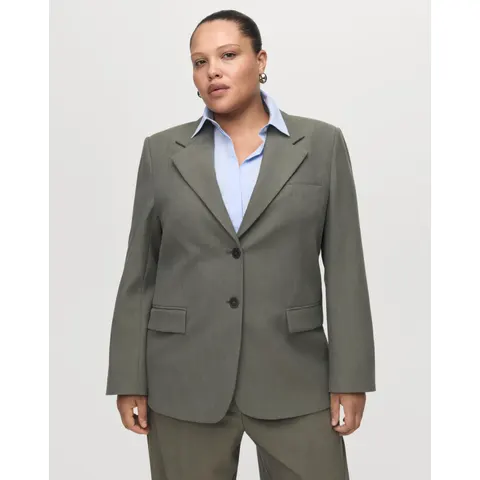 Mango Double-Breasted Suit Jacket – image 1