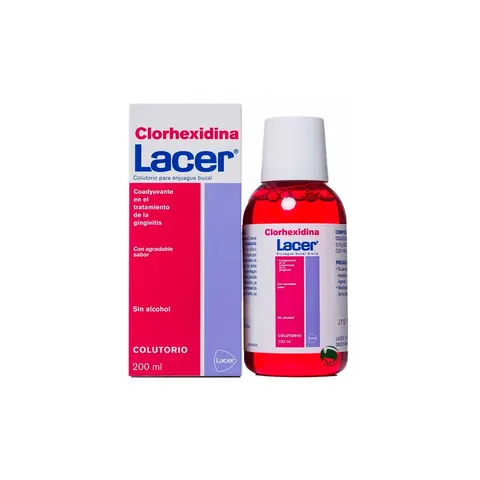 Lacer Chlorhexidin Mundwasser 200 ml – Bild 1