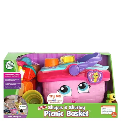 Leap Frog Shapes & Sharing Picnic Basket Activity Toy – image 1