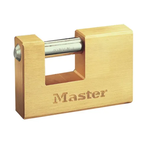 Master Lock Rectangular 63Mm Solid Brass Body Shutter Padlock – image 1