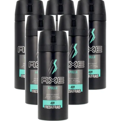 6x Axe Deospray - Apollo 150 ml – afbeelding 1