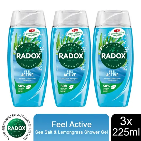 Radox Feel Active shower gel 225 ml – image 1