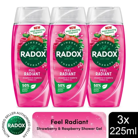 Radox Feel Radiant Douchegel 225 ml – afbeelding 1