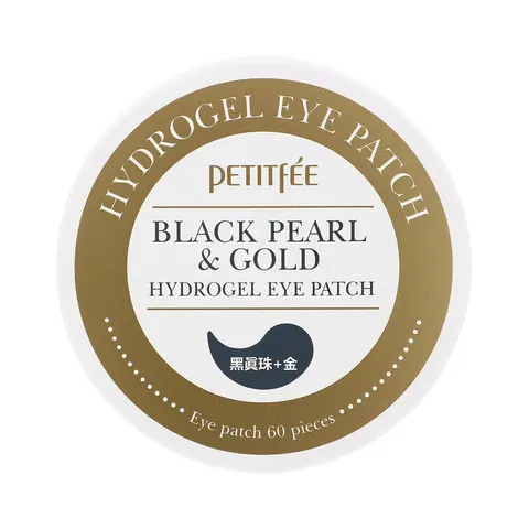 PETITFEE - Black Pearl & Gold Hydrogel Eye Patch - 60pcs – No Color – image 1
