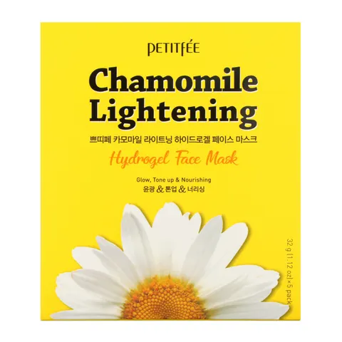 PETITFEE - Chamomile Lightening Hydrogel Face Mask Set 32g x 5 sheets – Bild 1
