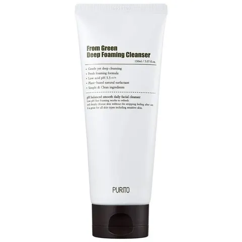 Purito - From Green Deep Foaming Cleanser - 150ml – afbeelding 1