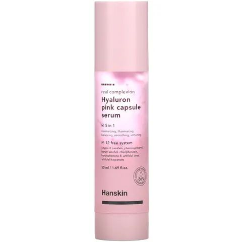 Hanskin Real Complexion Hyaluron Pink Capsule Serum Intense Hydration 50mL – immagine 1