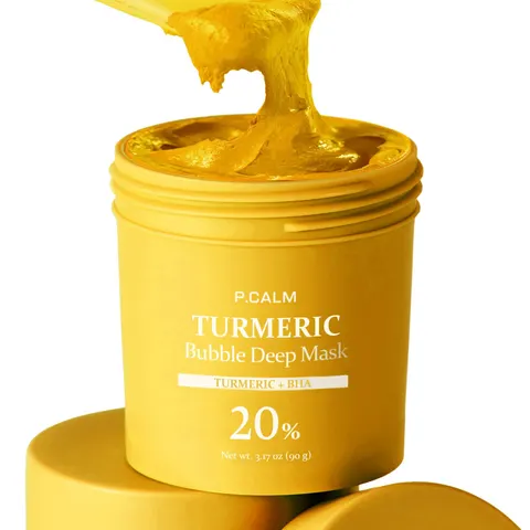 P.CALM - Turmeric Bubble Deep Mask - Masque à bulles – image 1