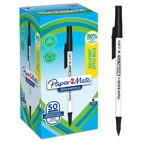 Papermate E KILOMET BALLPOINT BLK PK50 – image 1