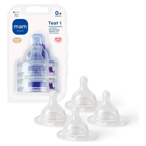Mam Slow Flow Teats 4pack – image 1