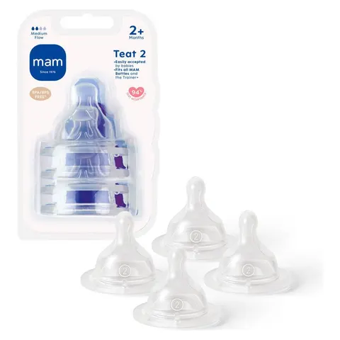 MAM Medium Flow Teats 4 Pack – image 1