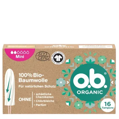 o.b. Organic Mini Tampons - 16 pcs – image 1