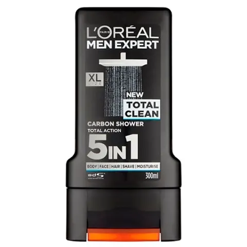 L'Oréal Men Expert Total Clean Bagnoschiuma - 300 ml – immagine 1