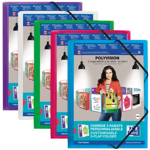 OXFORD Eckspanner Polyvision DIN A4 transparent – Bild 1