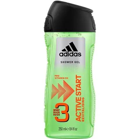 Adidas 3-in-1 Active Start Shower Gel - 250ml – image 1