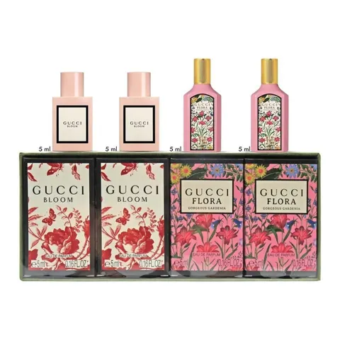 Gucci Miniature Gift Set 4x 5ml EDP Flora & Bloom – image 1