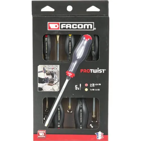 FACOM Schraubendreher-Set PROTWIST 5-tlg. Schock – Bild 1