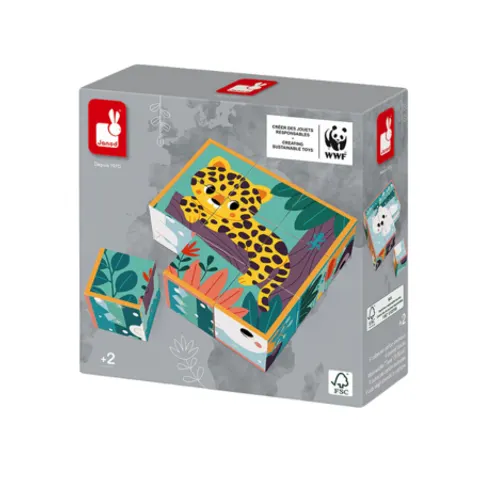 Puzzle Animali WWF di Janod - 9 pezzi – immagine 1