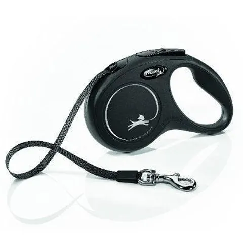 Flexi New Classic 5m Black Small Tape Extendable Dog Lead – image 1