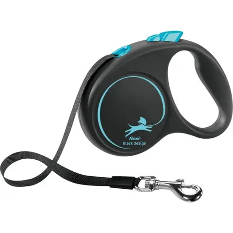 Flexi Sangle Black Design bleu S, 5 m, 15 kg – image 1