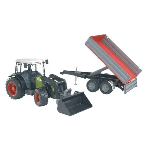 Tractora Claas Nectis 267 F con Remolque - BRUDER – imagen 1