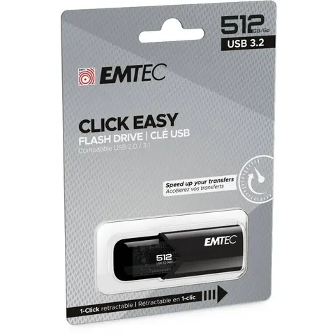 Emtec USB3.2 Click Easy B110 512GB Black – Bild 1