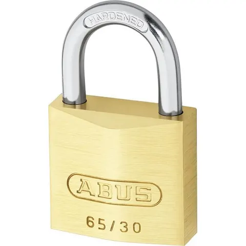 ABUS Mechanical 65/30Mm Brass Padlock – image 1