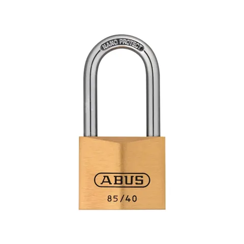 ABUS Mechanical 85/40Mm Brass Padlock 40Mm Long Shackle Multi – image 1