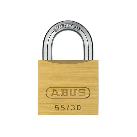 ABUS Mechanical 55/30Mm Brass Padlock – image 1
