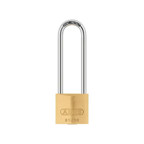 ABUS Mechanical 65/30Mm Brass Padlock 60Mm Long Shackle – image 1