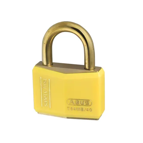 ABUS Mechanical T84Mb/40Mm Yellow Rustproof Padlock – image 1