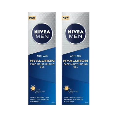 Nivea Men Face Gel Hylaron 50mL x2 – image 1