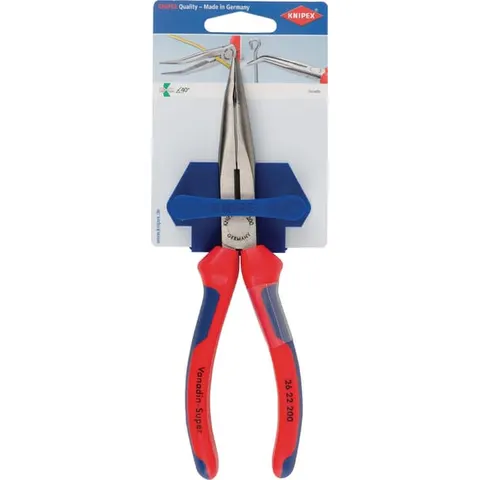 KNIPEX Bent Snipe Nose Side Cutting Pliers Multi-Component Grip 200Mm (8In) – image 1