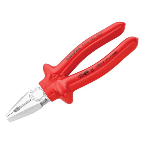 KNIPEX Vde Combination Pliers Dipped Handles 200Mm – image 1