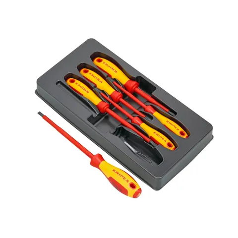 Knipex 6 Piece VDE Insulated Screwdriver Set – 002012V01 – image 1