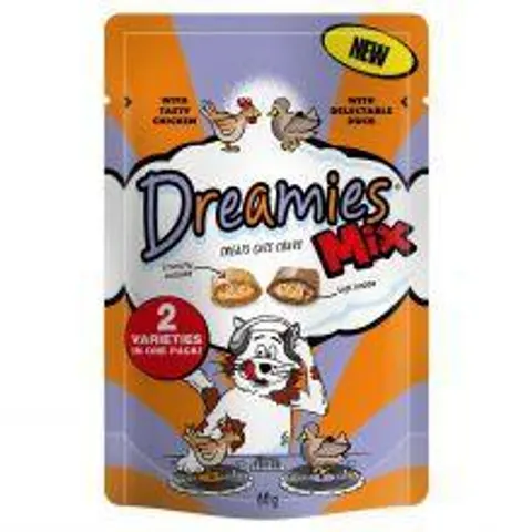 Dreamies pack misto de snacks para gato - Frango e pato (60 g) – imagen 1