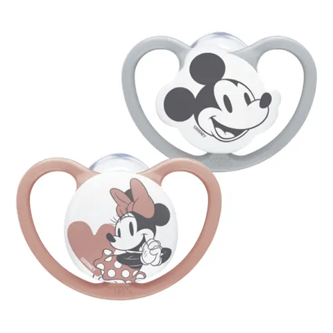 NUK Disney Space 0–6M Ciuccio rosa – 2 pezzi – immagine 1