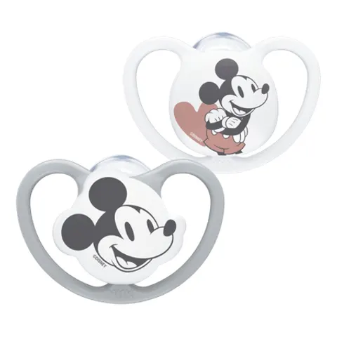NUK Disney Space 6–18M Ciuccio grigio – 2 pezzi – immagine 1