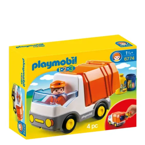 Playmobil 1.2.3 Auto da riciclaggio – immagine 1