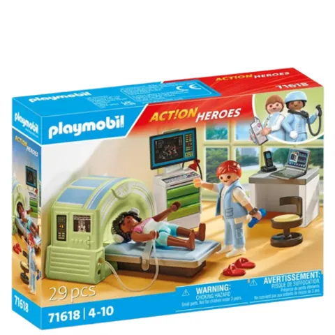 Set da gioco Playmobil Action Heroes Scanner MRI con paziente – immagine 1