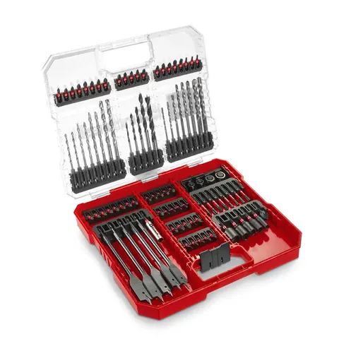 Einhell 95 Piece Impact Drill and Screwdriver Bit Set in XL Case – image 1