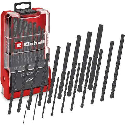 Einhell 19 Piece HSS-R Drill Bit Set – image 1