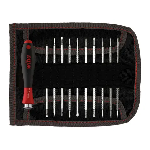 Wiha System 4 Softfinish 12 Piece Interchangeable Screwdriver Set – image 1