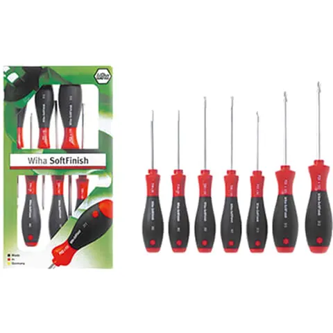 Wiha 7 Piece Slotted and Phillips Screwdriver Set – image 1