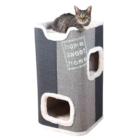 TRIXIE Cat Tower Jorge, 78 cm, anthrazit / lichtgrau / grau – Bild 1